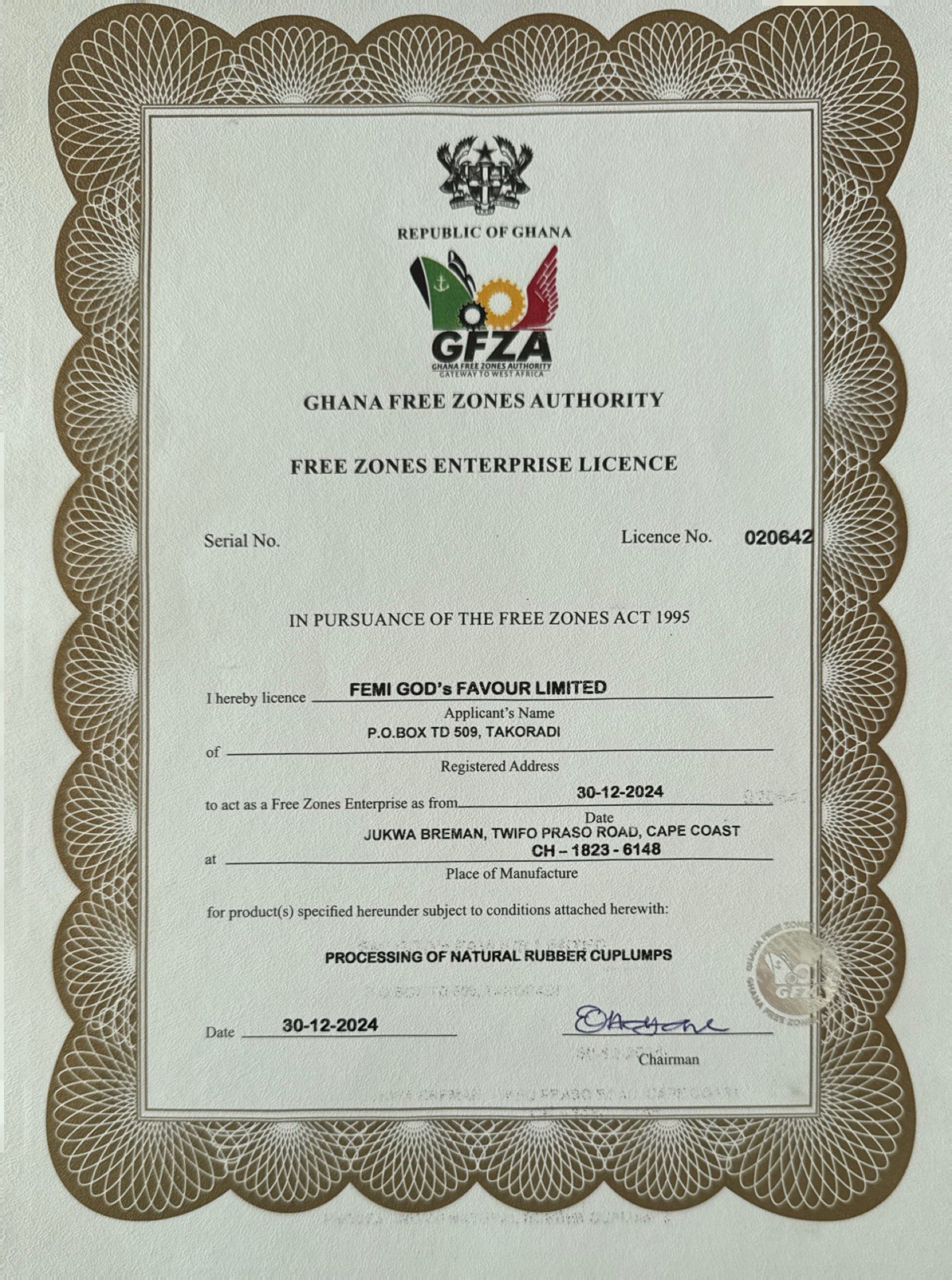 GFZA Certification